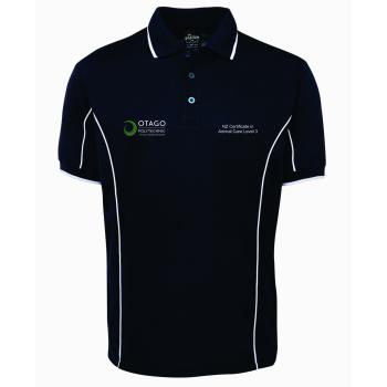 NZ Certificate in Animal Care- Level 3 Mens Podium Piping Polo - 7PIP