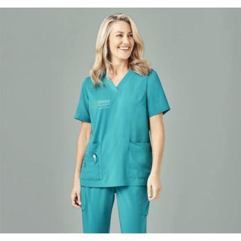 Womens Easy Fit V-Neck Scrub Top - CST941LS